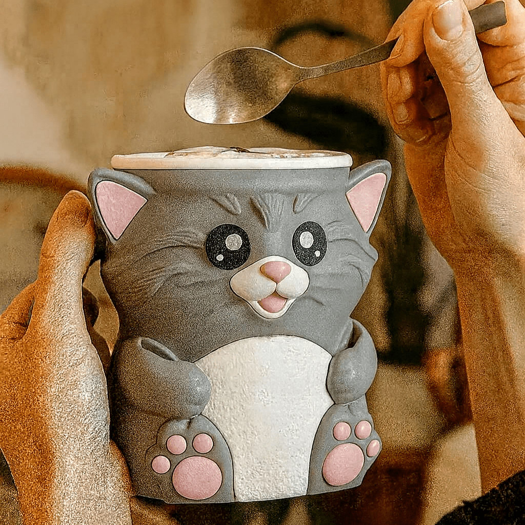 Cat Ice Cream Pint Holder – Spoon Slots + Snack Drawer - iPrinToronto