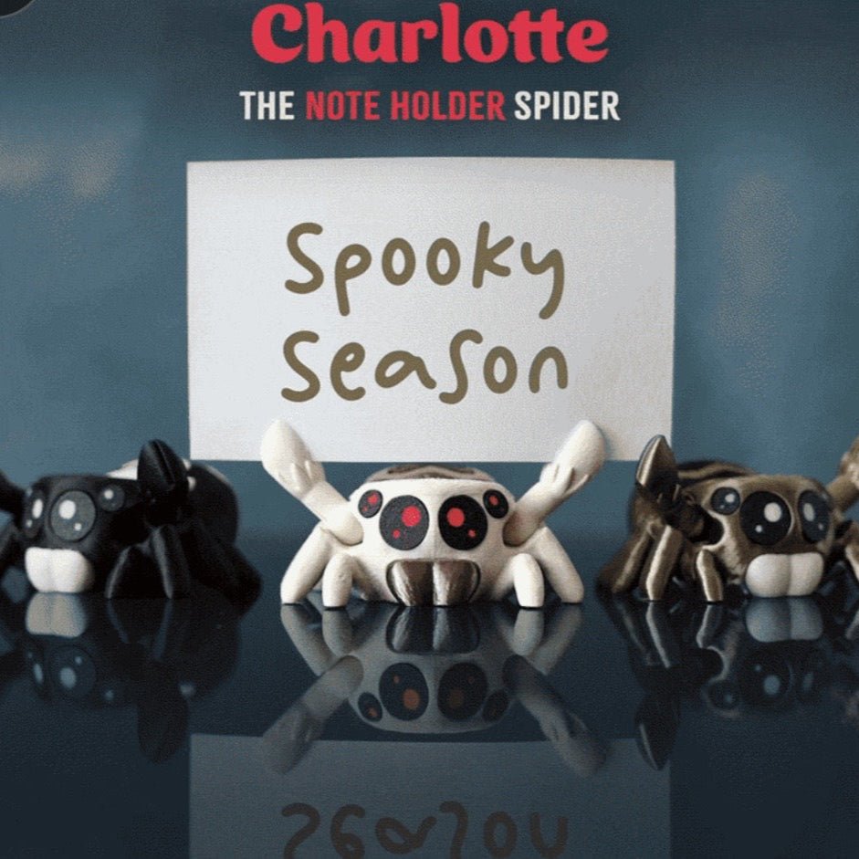 Charlotte the Jumping Spider – Creepy Cute Note Holder & Fridge Magnet - iPrinToronto