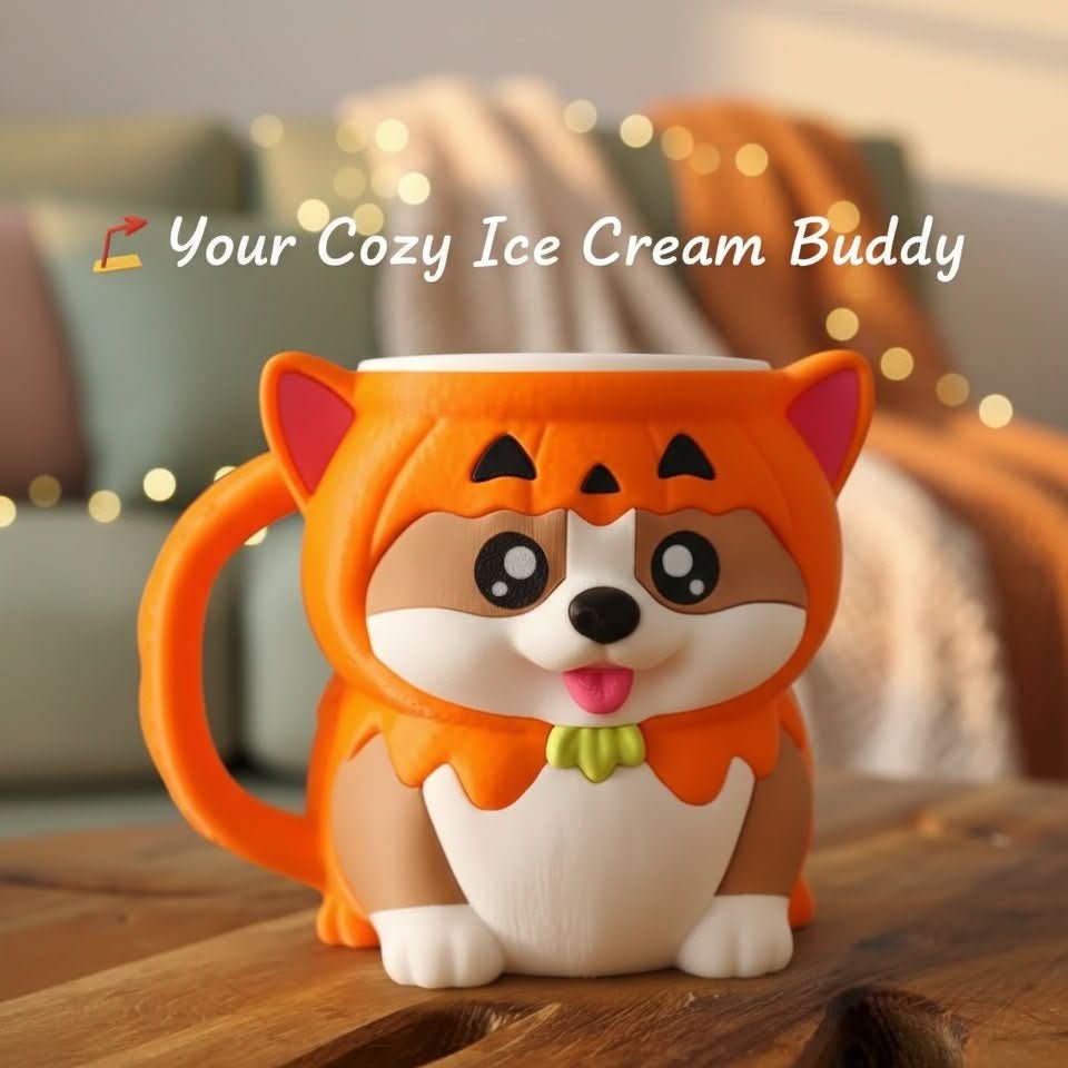Kevin the Corgi – Ice Cream Pint Holder Mug - iPrinToronto