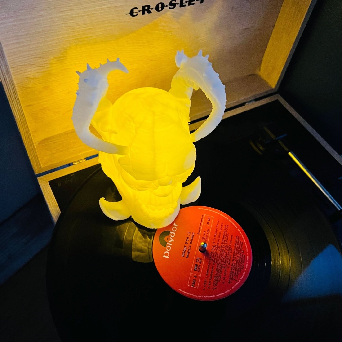 3D Printed Skull Candle Holder with Horns – Glow - in - the - Dark Gothic Decor & Halloween Night Light - iPrinToronto