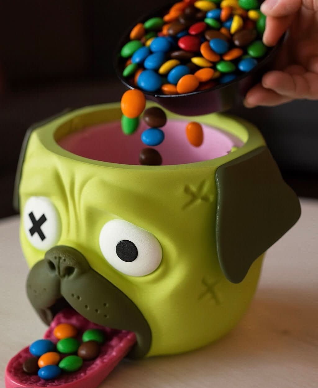 🧠 Candy Creeper Pug – The Zombie Candy Dispenser That Spits Candy! - iPrinToronto