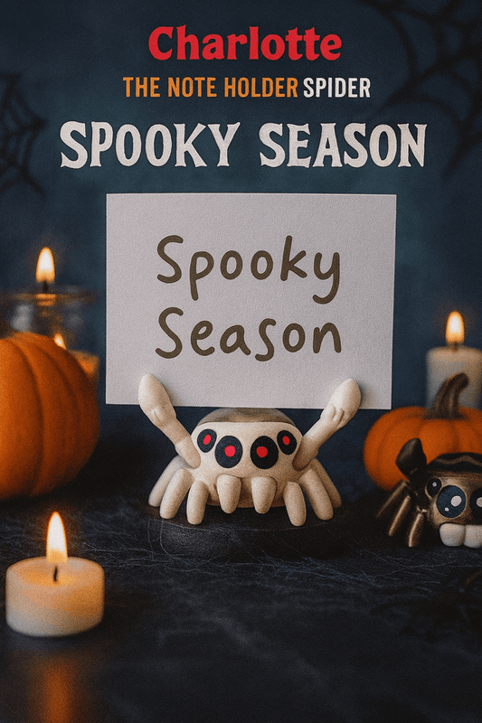 Charlotte the Jumping Spider – Creepy Cute Note Holder & Fridge Magnet - iPrinToronto