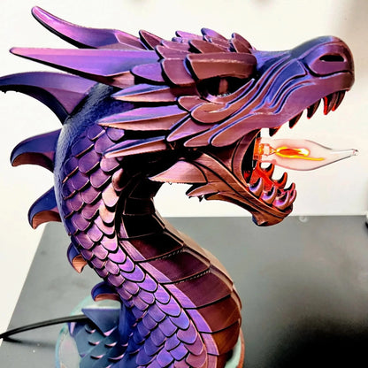 Dragon Flame Lantern Statue – Color - Shifting Lamp - iPrinToronto