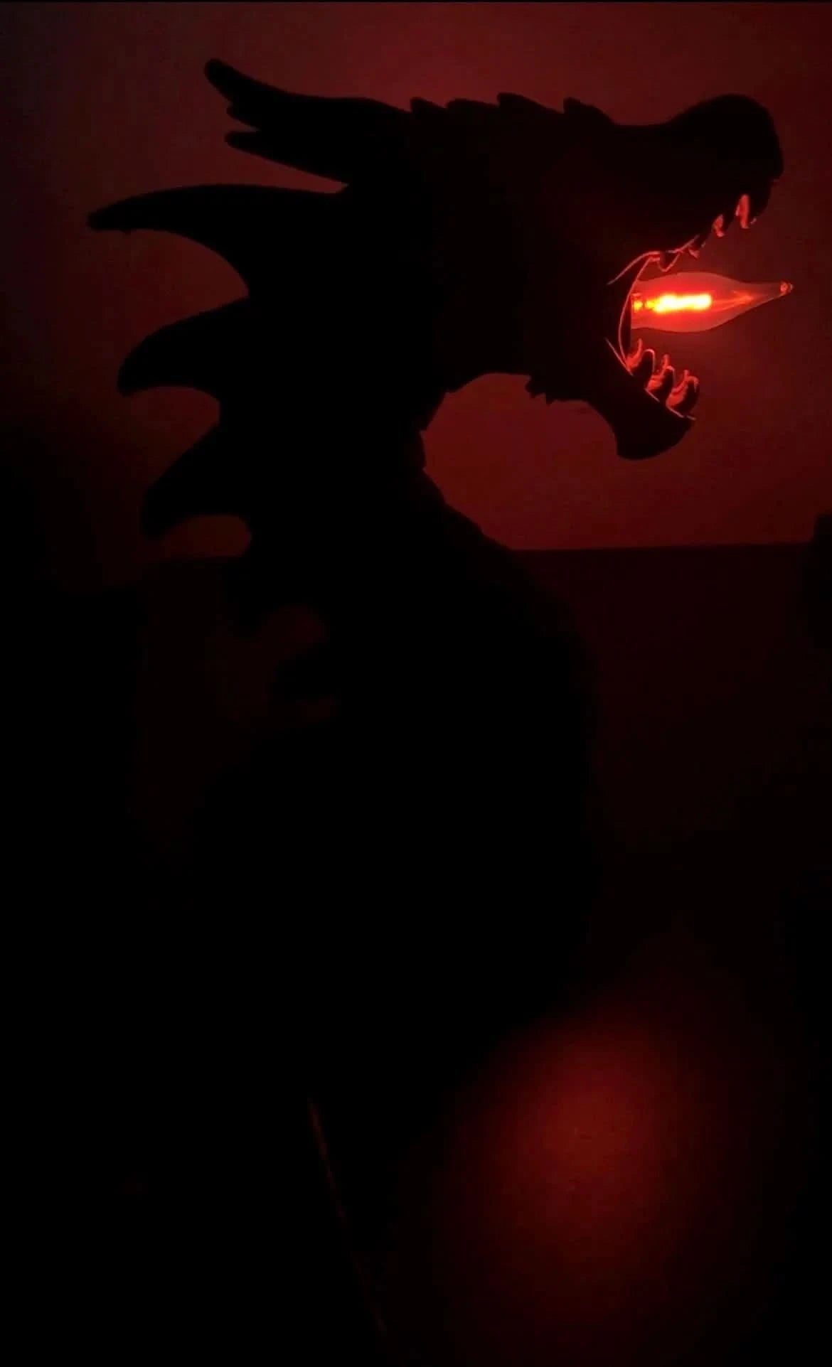 Dragon Flame Lantern Statue – Color - Shifting Lamp - iPrinToronto