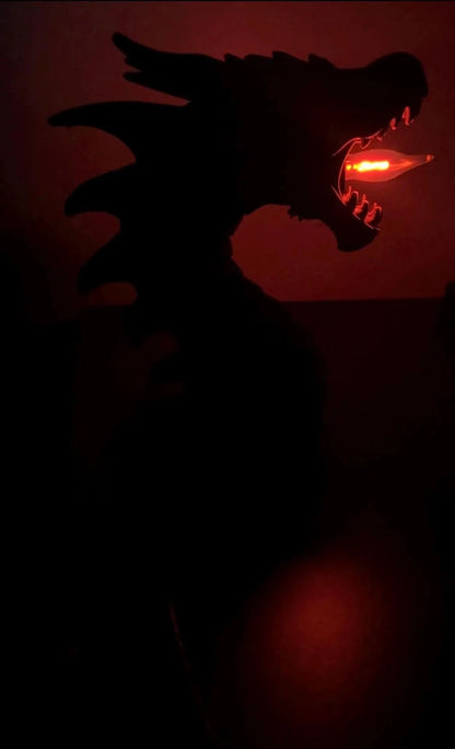 Dragon Flame Lantern Statue – Color - Shifting Lamp - iPrinToronto