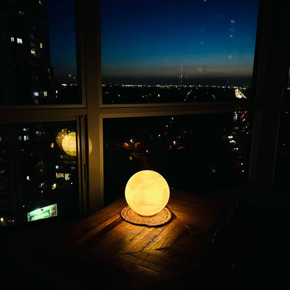 Earth, Mars & Moon 3D Printed Lamps – LED, Tea Light & Glow - iPrinToronto