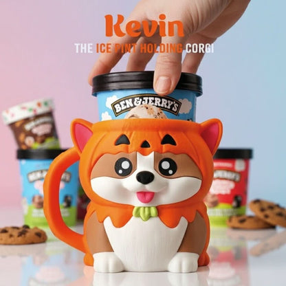 Kevin the Corgi – Ice Cream Pint Holder Mug - iPrinToronto