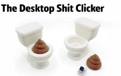 Toilet Clicker Desk Toy – Funny Poop Fidget w/ Custom & NFC - iPrinToronto